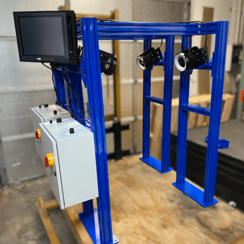 Silver 7 Pre Engineered Framing Solutions-Custom-Blue with Equipment Attached