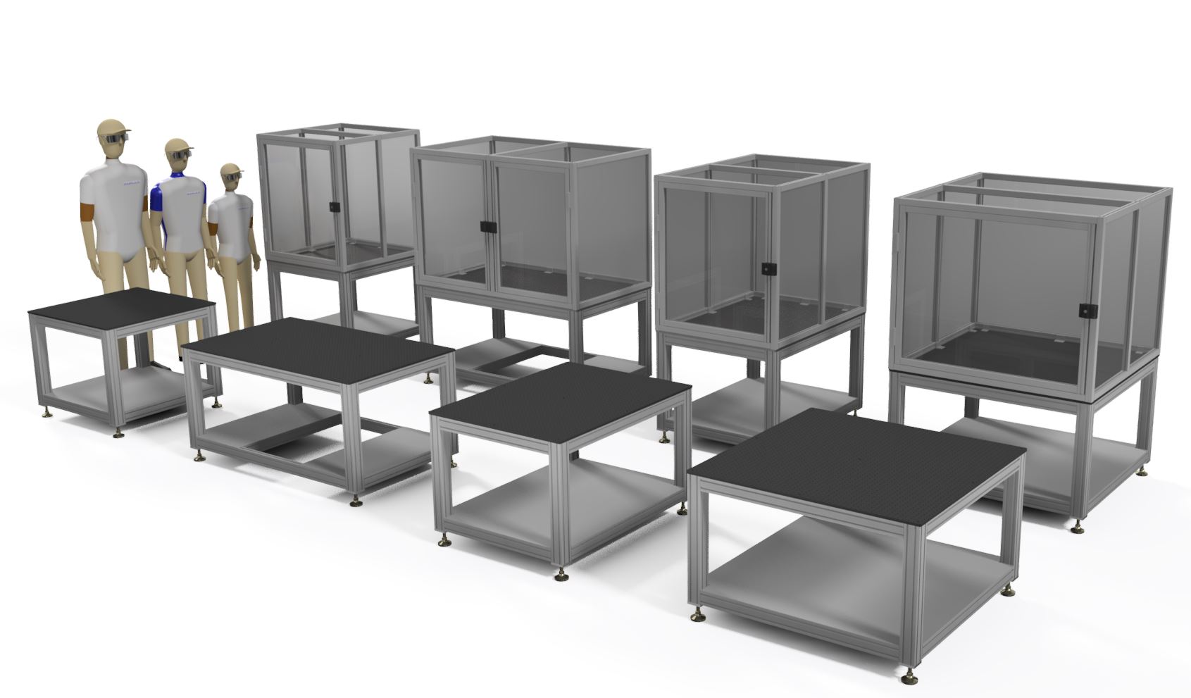 Robot Fixture Table Aluminum Base Pre Engineered Framing Solutions 